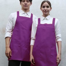 AP-523 퍼플 기본 뒤H형 폴리 앞치마