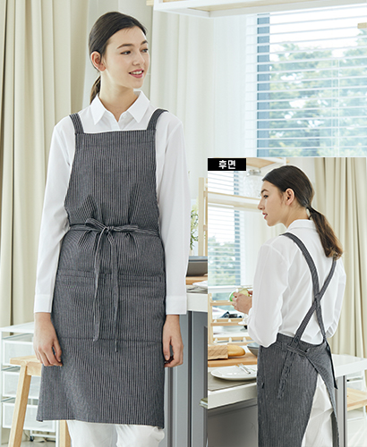 AP-647 블랙 이중포켓 스트라이프