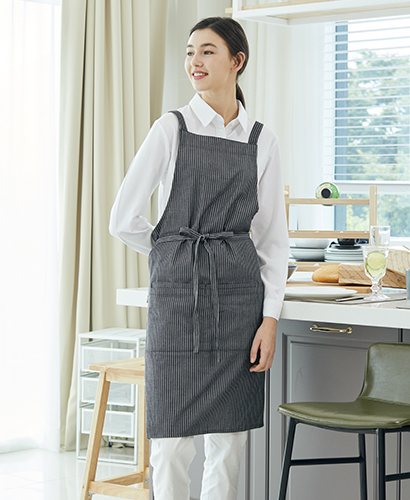 AP-647 블랙 이중포켓 스트라이프