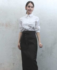 AP-720-1  검정 허리롱 카페앞치마--양주머니 [3134]