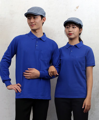 DT-119 코발트 쿨론베이직 단체복 (주머니 X)  반팔/긴팔