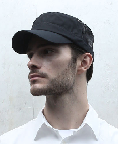 C-964 블랙 매쉬 군모형모자