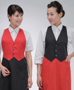 AP-031 배색 투피스 앞치마