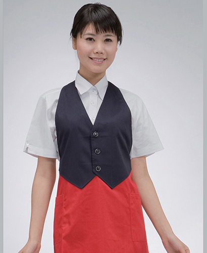 AP-034 배색 투피스 앞치마