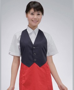 AP-034 배색 투피스 앞치마