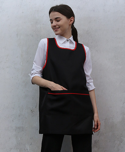 AP-064 검정 적띠옆단추 원피스＃