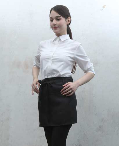 AP-06 검정 랩형 앞치마