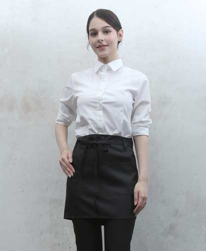 AP-06 검정 랩형 앞치마