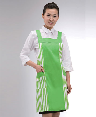 AP-09 옆줄무늬 배색 앞치마