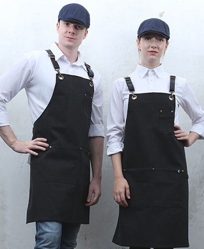 AP-1001-1 블랙 캔퍼스 뒤 가죽조절끈