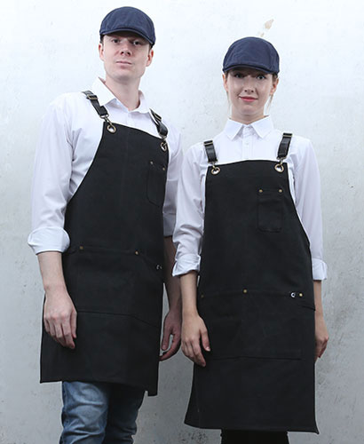 AP-1001-1 블랙 캔퍼스 뒤 가죽조절끈