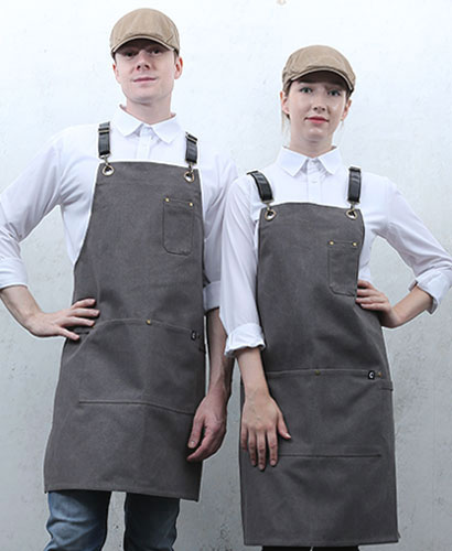 AP-1001-2 그레이 캔퍼스 뒤 가죽조절끈