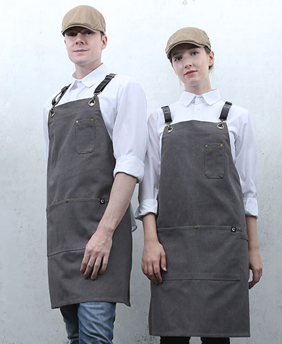 AP-1001-2 그레이 캔퍼스 뒤 가죽조절끈