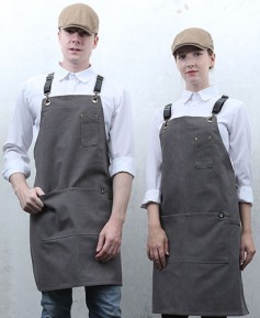 AP-1001-2 그레이 캔퍼스 뒤 가죽조절끈