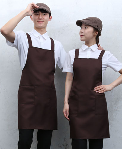 AP-115 커피 뒤X형 앞치마