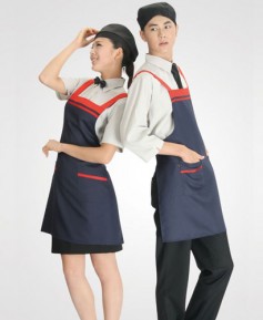 AP-117  네이비 가슴줄앞치마