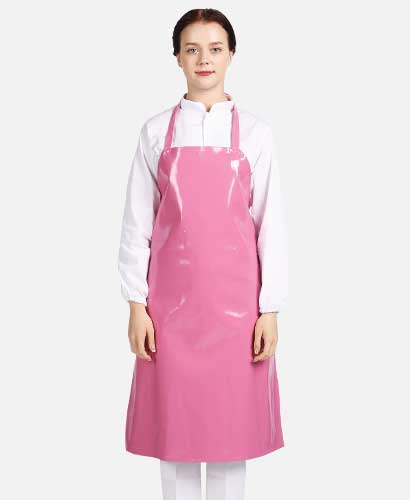 AP-119 분홍 양면 방수앞치마(중)