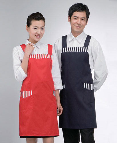 AP-12 줄무늬 포인트 앞치마