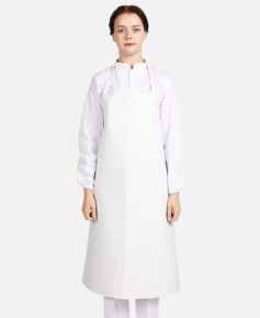 AP-121 백색 양면 방수앞치마(중)