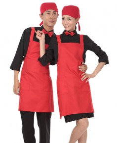 AP-122 적색 뒤X형 앞치마