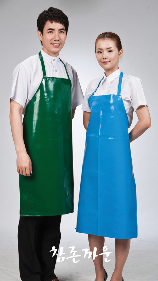 AP-125 초록 양면 방수앞치마(중)
