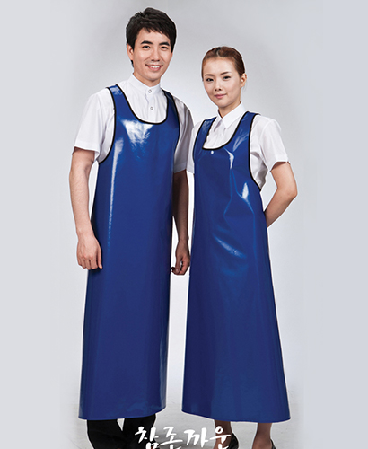 AP-129 청색 어깨형 방수앞치마 (대)