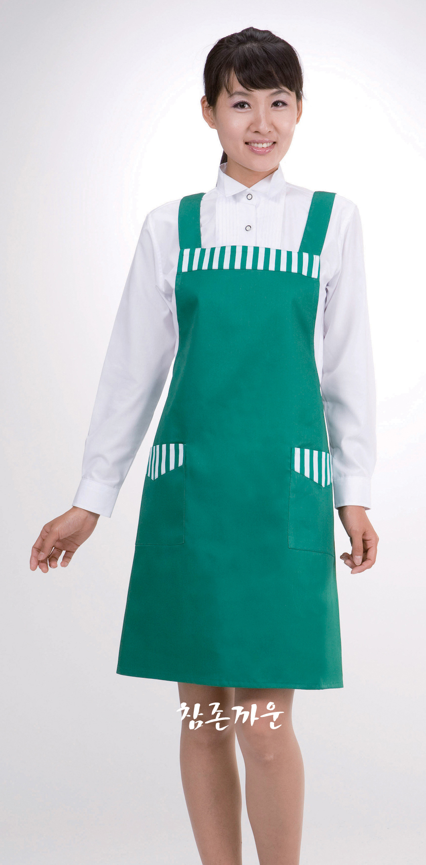 AP-13 줄무늬 포인트 앞치마