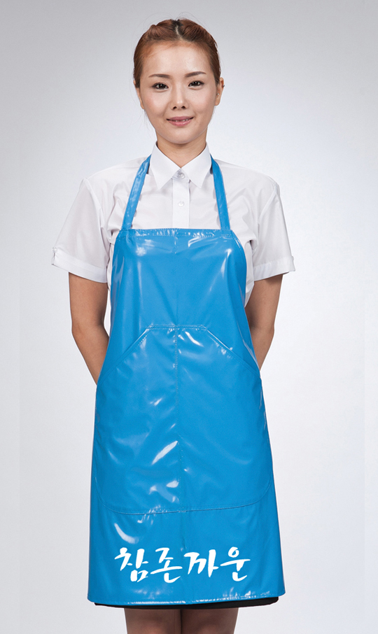 AP-157 하늘 단면방수 앞치마ㅡㅡㅡㅡ목걸이형