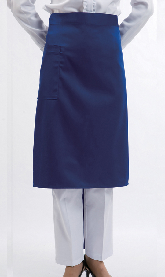 AP-225 청색 허리중 앞치마(37)