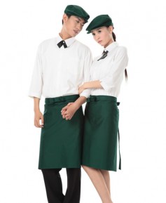 AP-227 녹색 허리중 앞치마(37)