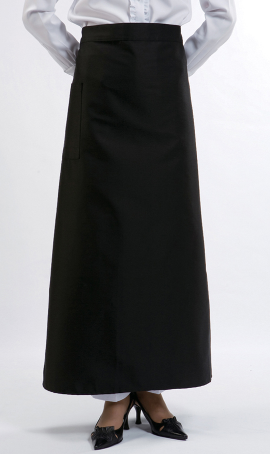 AP-250 검정 롱허리앞치마