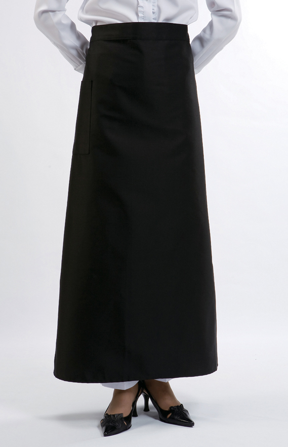 AP-250 검정 롱허리앞치마