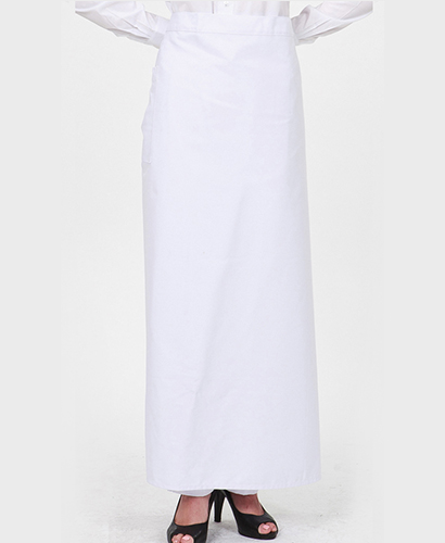 AP-251 흰색 롱허리앞치마