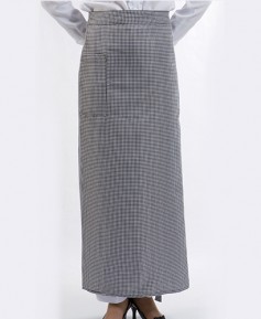 AP-252 검정체크 롱허리앞치마