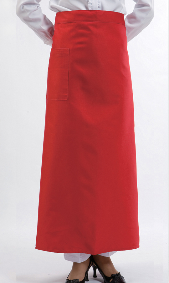 AP-255 빨강 롱허리앞치마