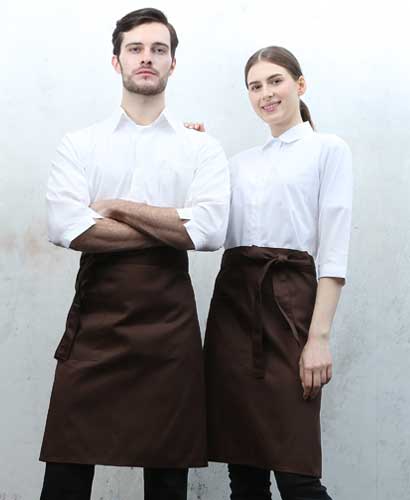 AP-302 갈색 허리중 앞치마(37)