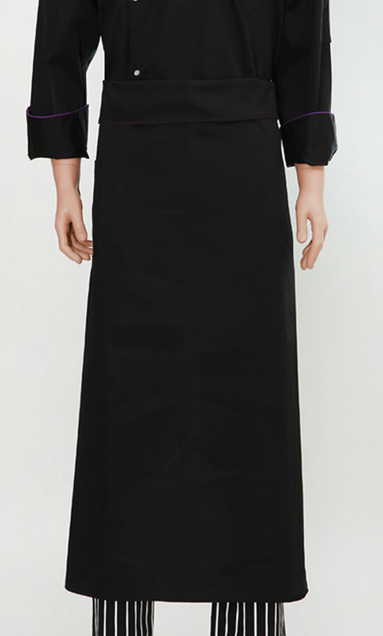 AP-402 검정 허리 롱 앞치마(41)