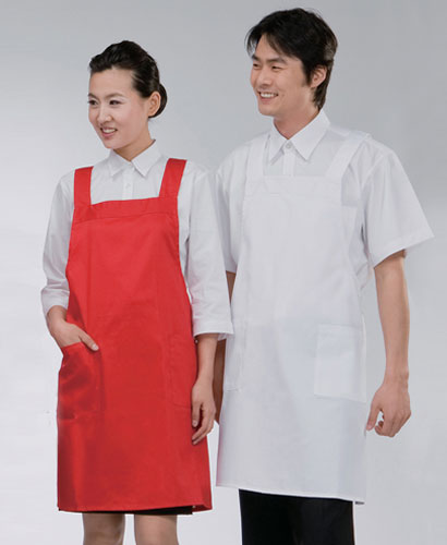 AP-48 면혼방 20수 T/C 단색 앞치마