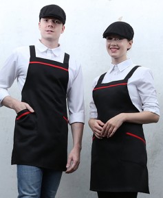 AP-542 검정 적색띠 앞치마(48)