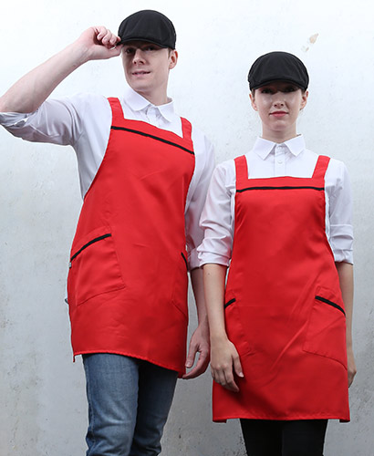 AP-543 적색 검정띠 앞치마(48)