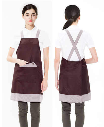 AP-616 커피 뒤X형 엉덩이가림앞치마(94)