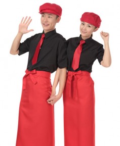 AP-720 적색 허리롱 카페앞치마