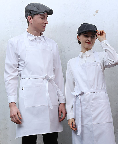 AP-830  면혼방 스냅 목걸이 앞치마