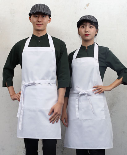 AP-830  면혼방 스냅 목걸이 앞치마