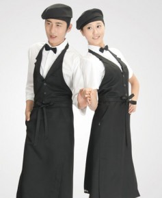 AP-901 검정 바리스타 조끼롱