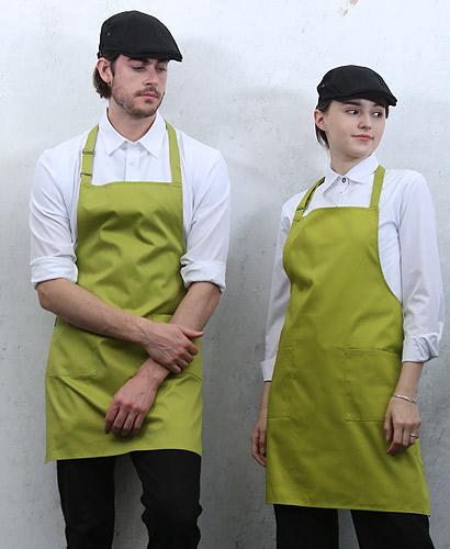 AP-910 파스텔연두 면혼방목걸이