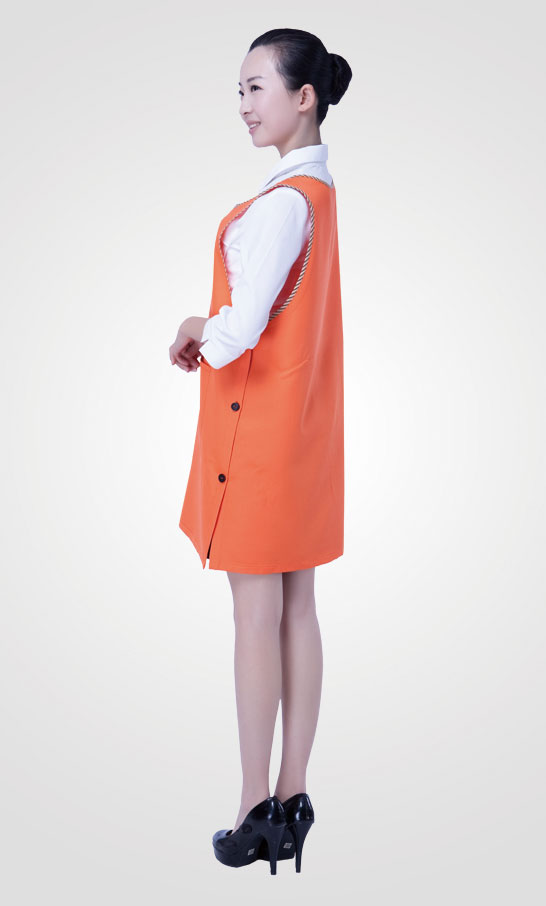 AP-932 오랜지 원피스체크바이어스