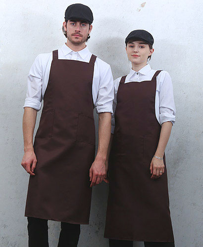AP-960 갈색(롱)카페 앞치마