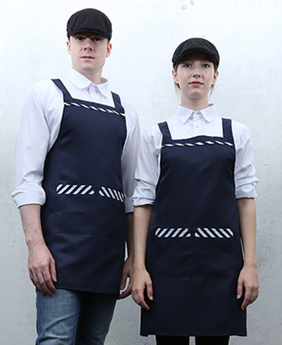 AP-970 곤색 띠 앞치마