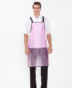 AP-98 핑크 대/중 우레탄반투명 방수앞치마